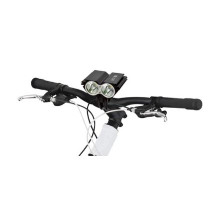 LED Wiederaufladbare Zyklo-und Stirlampe 2xCree XML-T6 1100lm