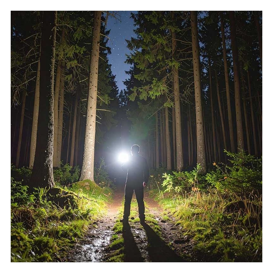 Wiederaufladbare LED‑Taschenlampe 3,7 V, 1200 mAh