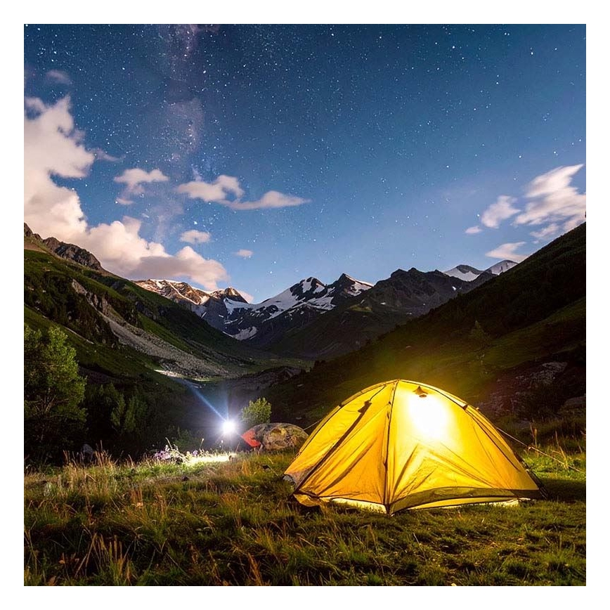 Wiederaufladbare LED‑Taschenlampe 3,7 V, 1200 mAh