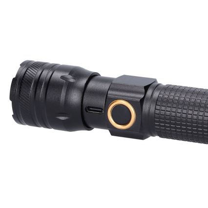 Wiederaufladbare LED‑Taschenlampe 3,7 V, 1200 mAh
