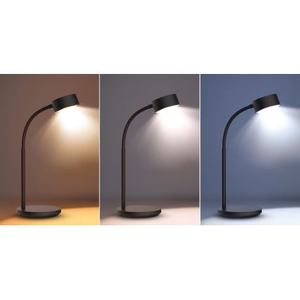 Dimmbare LED-Tischleuchte mit Touch-Funktion LED/4,5W/5V 3000/4000/6500K schwarz