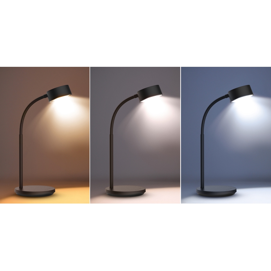 Dimmbare LED-Tischleuchte mit Touch-Funktion LED/4,5W/5V 3000/4000/6500K schwarz