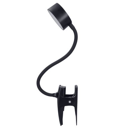 LED Dimmbar flexible aufladbar Tischleuchte mit Klemme LED/2W/1800 mAh 3000/4000/6500K schwarz