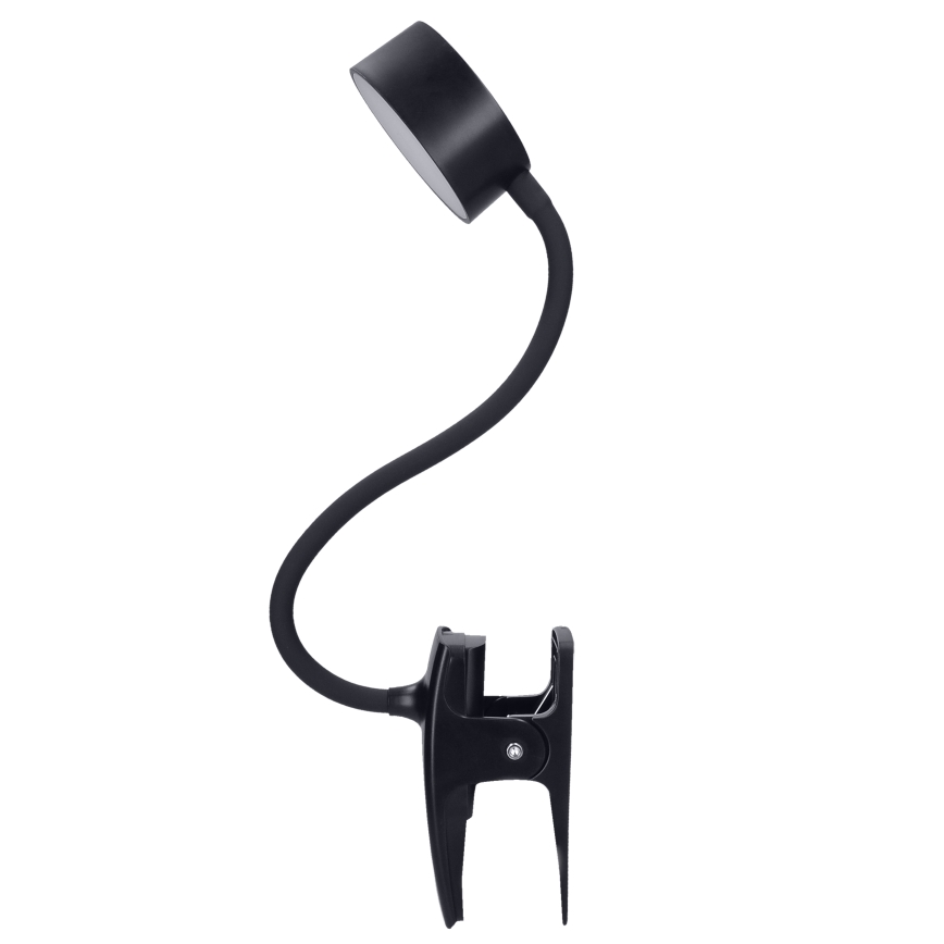 LED Dimmbar flexible aufladbar Tischleuchte mit Klemme LED/2W/1800 mAh 3000/4000/6500K schwarz