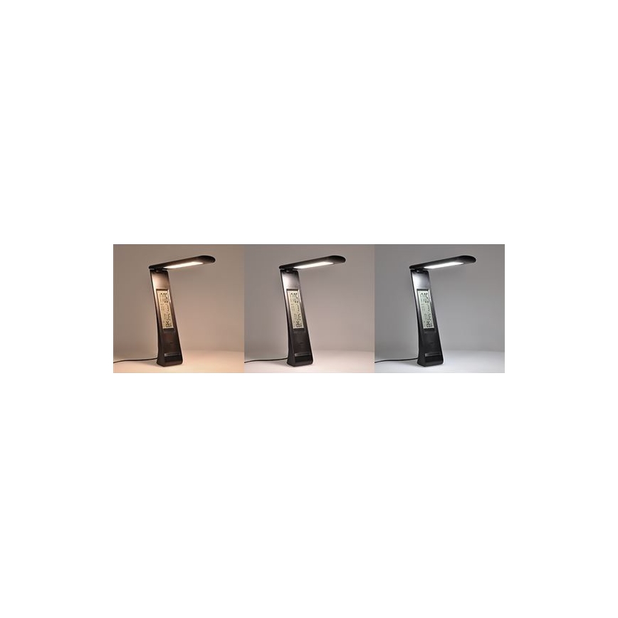 Dimmbare LED-Multifunktions-Tischleuchte LED/5W/USB 1200 mAh schwarz