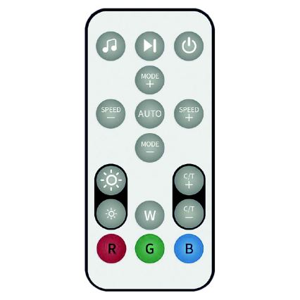 Dimmbare RGB-LED-Stehleuchte RAINBOW LED/18W/230V Wi-Fi Tuya + Fernbedienung