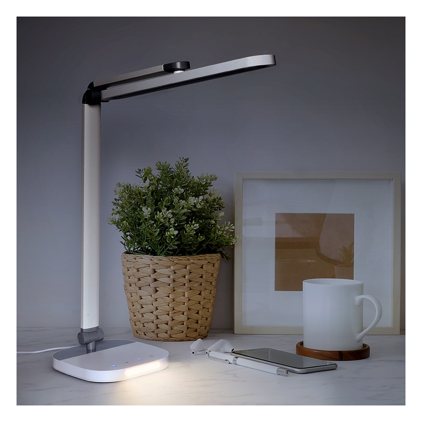 Dimmbare LED-Tischleuchte mit Touch-Funktion und Nachtbeleuchtung LED/10W/5V 3000/4000/5000K weiß