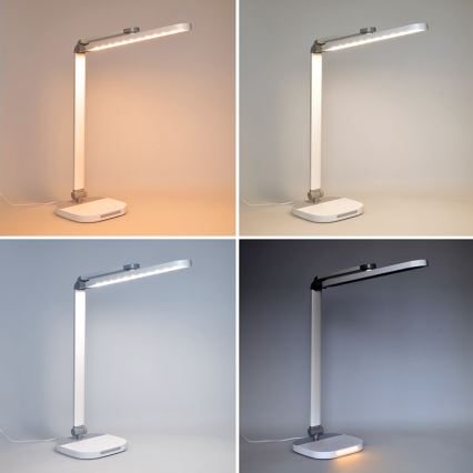 Dimmbare LED-Tischleuchte mit Touch-Funktion und Nachtbeleuchtung LED/10W/5V 3000/4000/5000K weiß