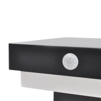 LED-Solarwandleuchte mit Bewegungs- und Dämmerungssensor PALERMO LED/5W/2000 mAh IP54 schwarz