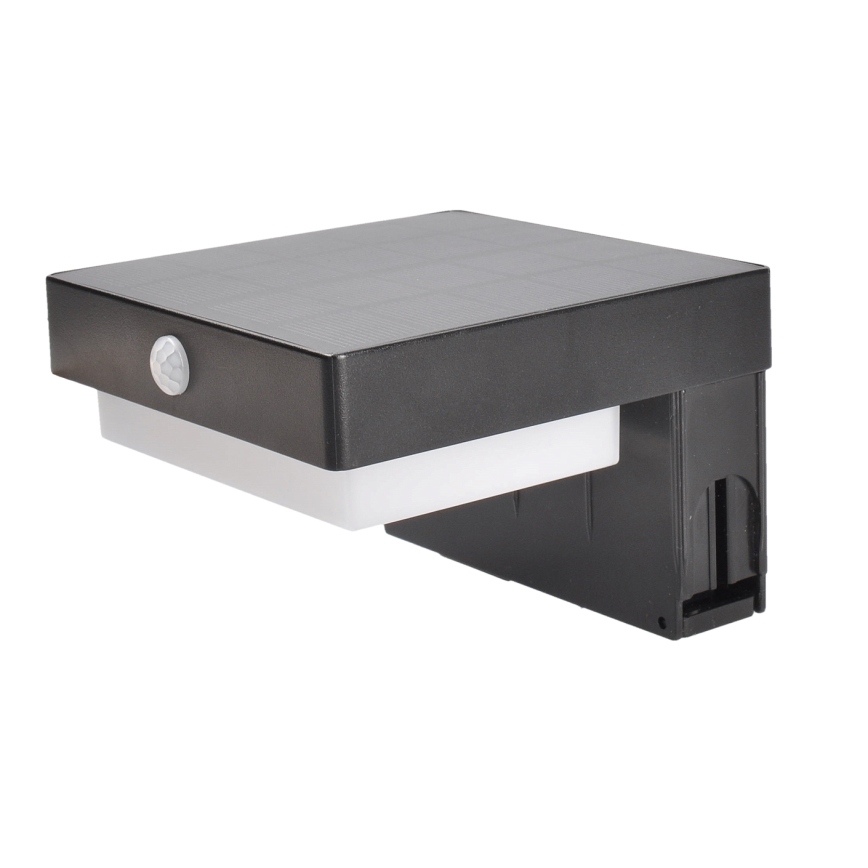 LED-Solarleuchte mit Bewegungs- und Dämmerungssensor PALERMO LED/5W/2000 mAh IP54 schwarz