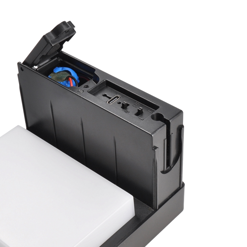 LED-Solarleuchte mit Bewegungs- und Dämmerungssensor PALERMO LED/5W/2000 mAh IP54 schwarz