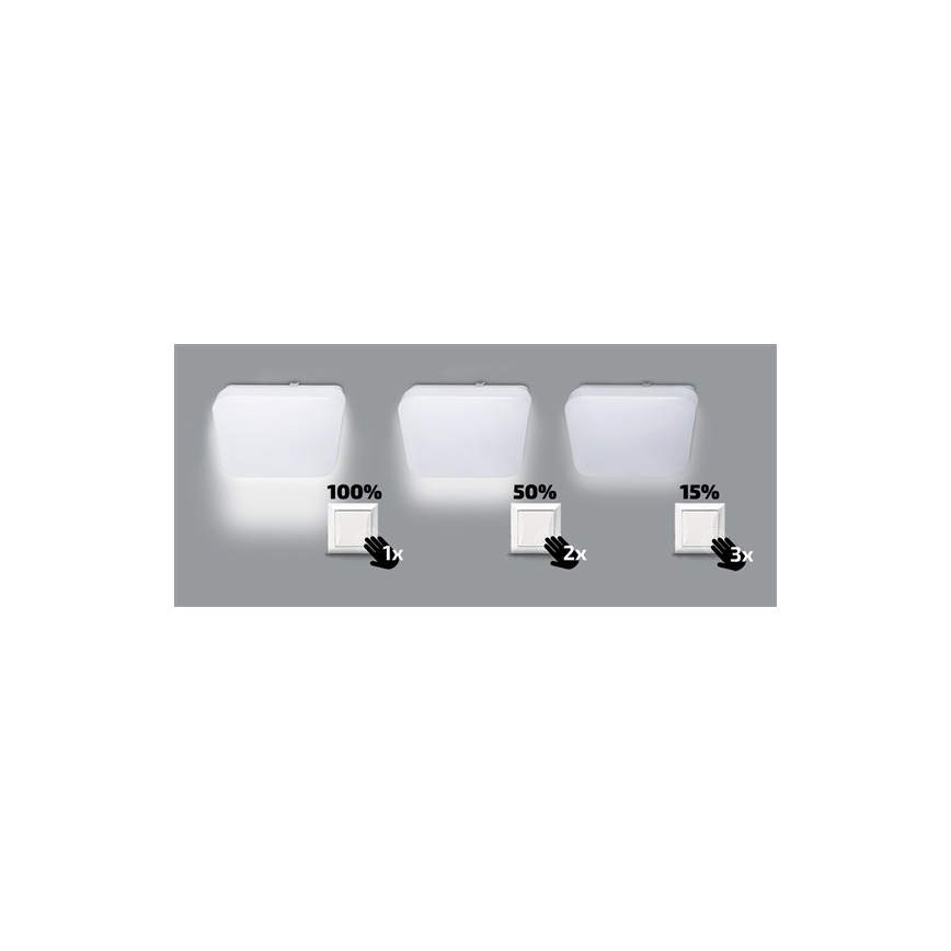 LED Deckenleuchte dimmbar LED/18W/230V 38x38 cm