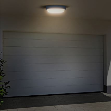 LED-Wandleuchte für Außenbereiche LED/20W/230V 4000K IP54 grau rund