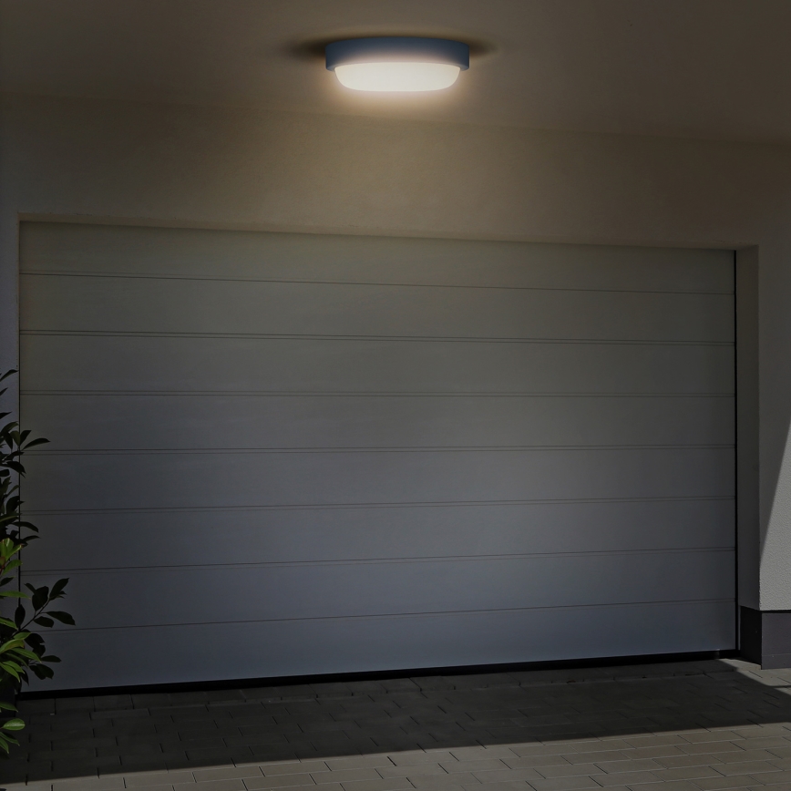 LED-Wandleuchte für Außenbereiche LED/20W/230V 4000K IP54 grau rund