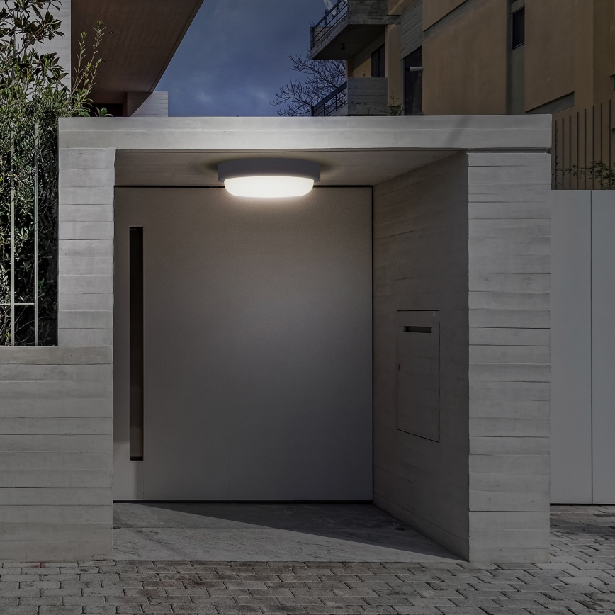 LED-Wandleuchte für Außenbereiche LED/20W/230V 4000K IP54 grau rund