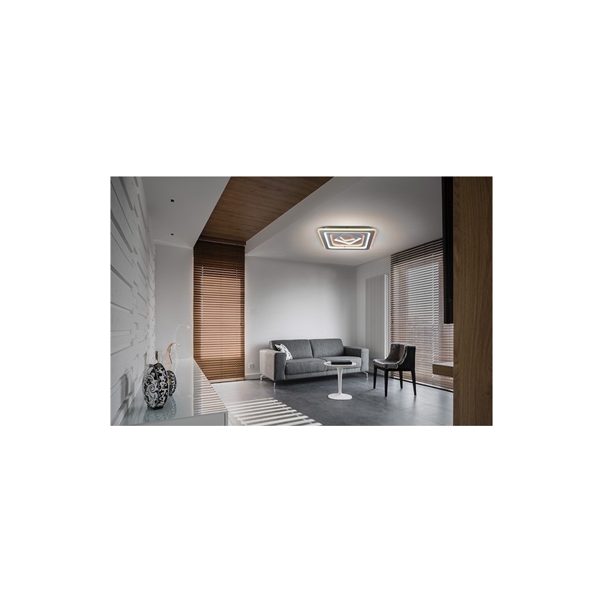 Dimmbare LED Deckenleuchte TREVISO LED/48W/230V + Fernbedienung