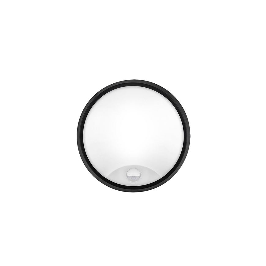 LED-Außenwandleuchte mit 2‑in‑1‑Sensor, LED/20 W/230 V, 3000/4000/6500 K, IP65, Ø 22 cm