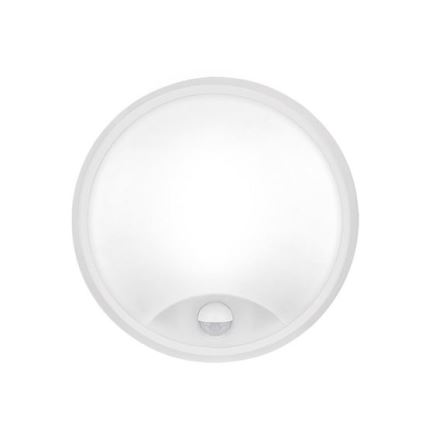 LED-Außenwandleuchte mit 2‑in‑1‑Sensor, LED/20 W/230 V, 3000/4000/6500 K, IP65, Ø 22 cm