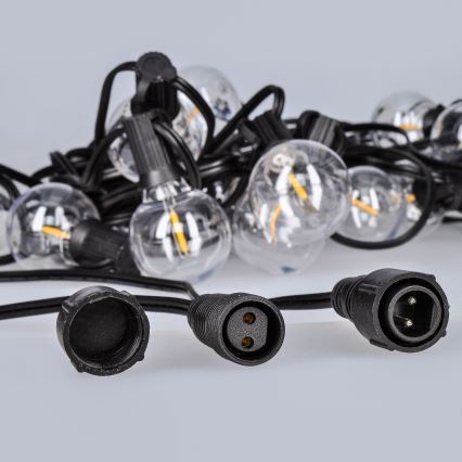 LED Außen-Lichterkette GIRLANDA 25xE12 20m IP44 warmweiß