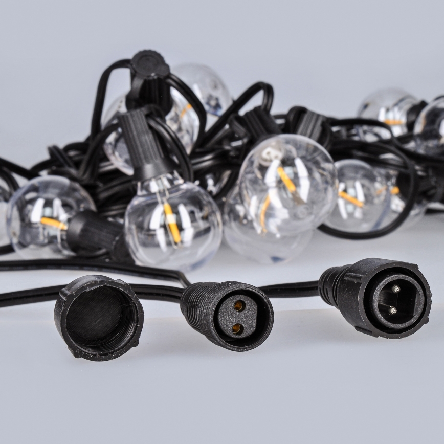 LED Außen-Lichterkette GIRLANDA 25xE12 20m IP44 warmweiß