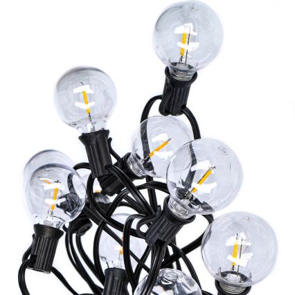 LED Außen-Lichterkette GIRLANDA 25xE12 20m IP44 warmweiß