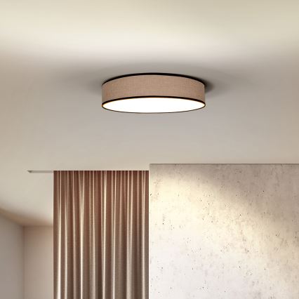 Dimmbare LED-Deckenleuchte BROWNIE LED/48W/230V 3000-6500K braun d 40 cm + Fernbedienung