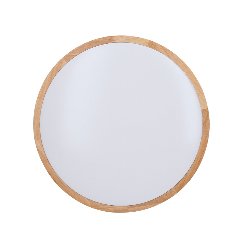 Dimmbare LED-Deckenleuchte SOLID OAK LED/48W/230V 3000-6500K Eiche d 39 cm + Fernbedienung