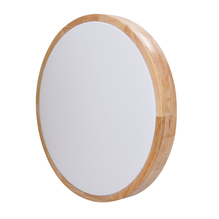 Dimmbare LED-Deckenleuchte SOLID OAK LED/60W/230V 3000-6500K Eiche d 51 cm + Fernbedienung