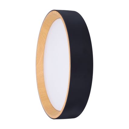 Dimmbare LED-Deckenleuchte LARIOS LED/48W/230V 3000-6500K d 39 cm schwarz + Fernbedienung