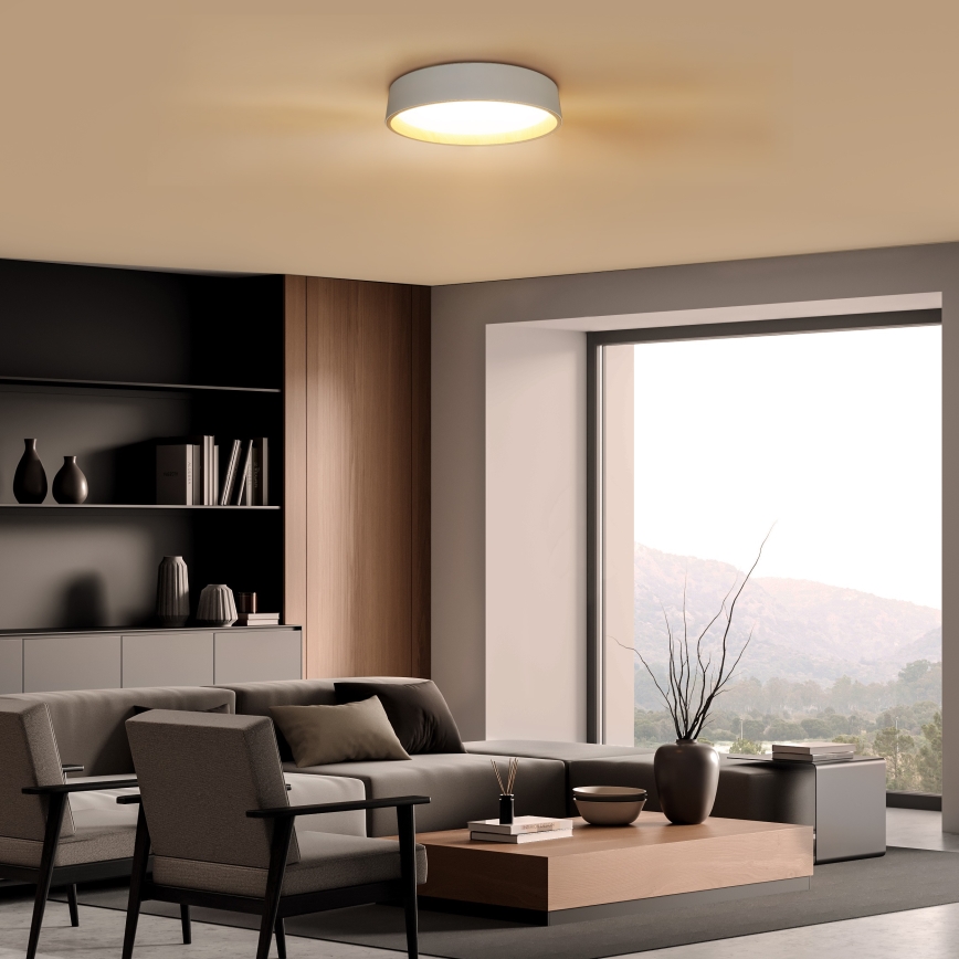 Dimmbare LED-Deckenleuchte LARIOS LED/48W/230V 3000-6500K d 39 cm weiß + Fernbedienung