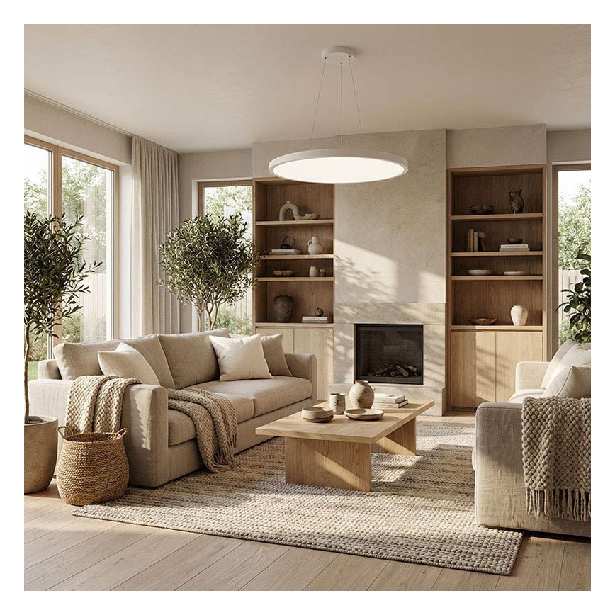 LED-dimmbare Deckenaufbau-/Pendelleuchte LED/50W/230V 3000-6500K + Fernbedienung