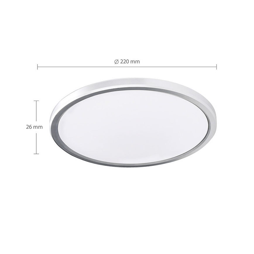 LED-Deckenleuchte für Badezimmer ACATE LED/18W/230V 3000/4000/6000K Ø 22 cm IP54