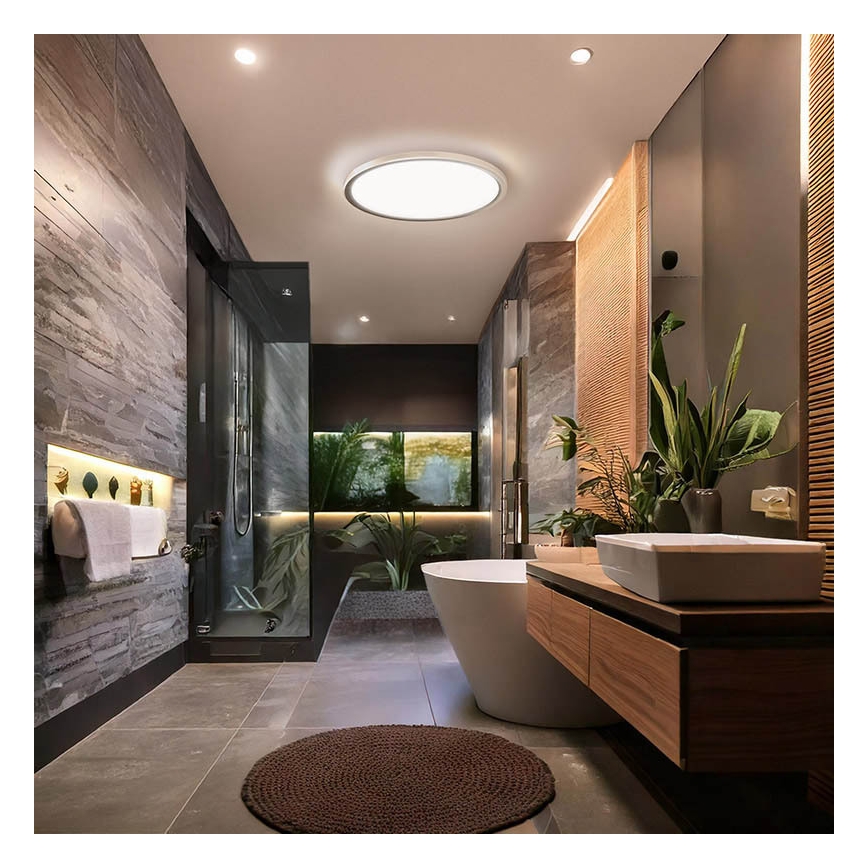 LED-Deckenleuchte für Badezimmer ACATE LED/24W/230V 3000/4000/6000K Ø 29,3 cm IP54