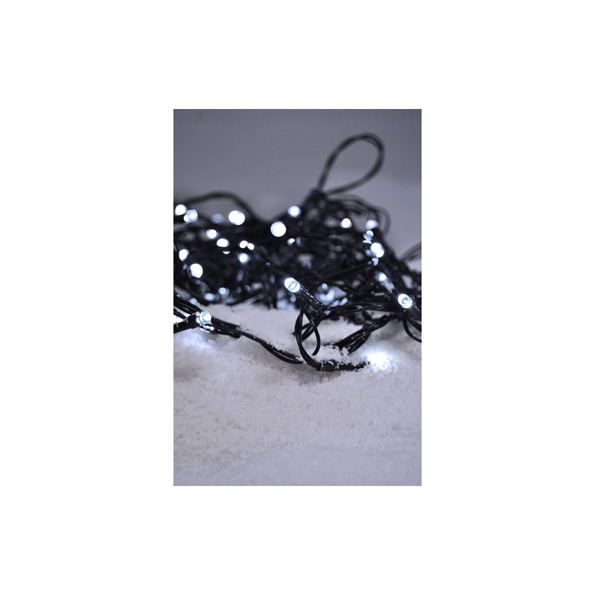 LED Weihnachtskette für Außen 100xLED/230V 10m IP44 kaltweiß