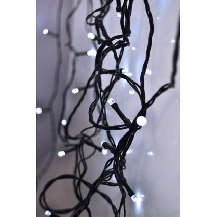 LED Weihnachtskette für Außen 100xLED/230V 10m IP44 kaltweiß