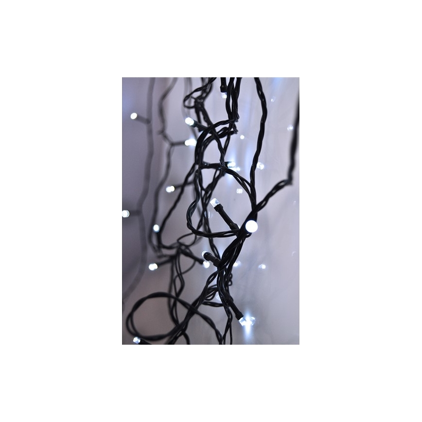 LED Weihnachtskette für Außen 100xLED/230V 10m IP44 kaltweiß