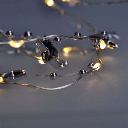 LED Weihnachtskette 1 m 20xLED/2xAA