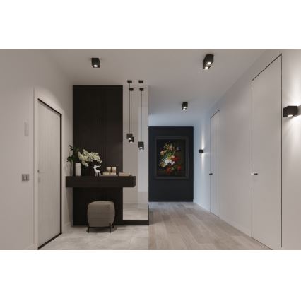 Strahler QUAD 1 1xGU10/10W/230V schwarz