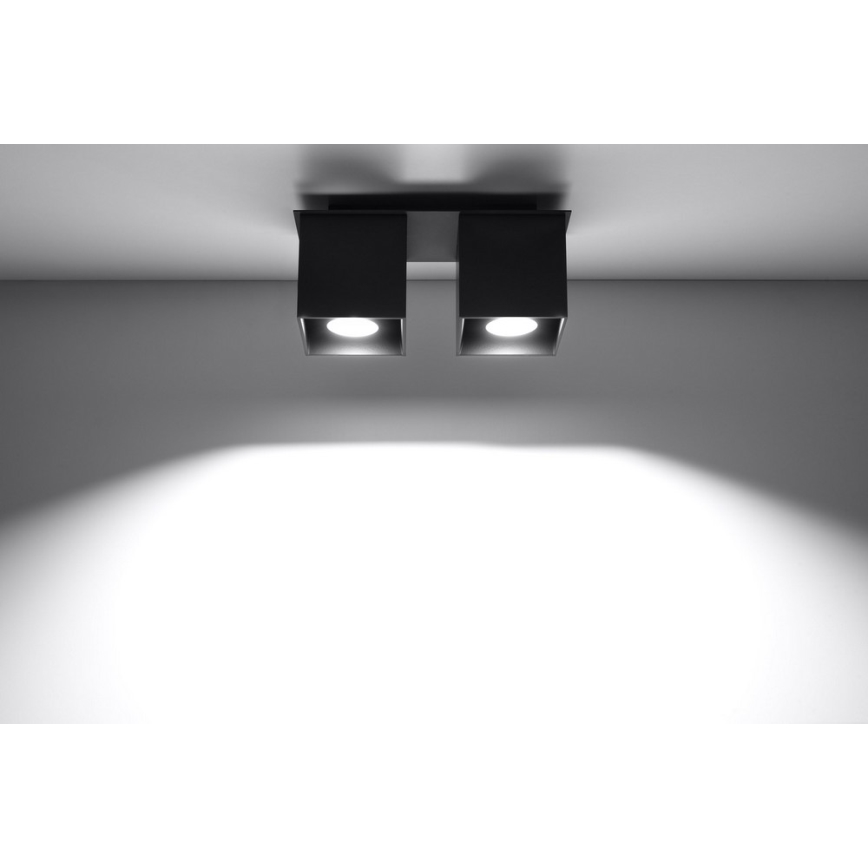 Strahler QUAD 2 2xGU10/40W/230V schwarz