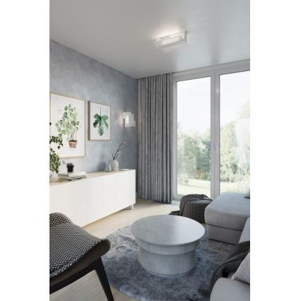 Sollux SL.0079 - Wandbeleuchtung FENIKS 1 1xE27/60W/230V weiß