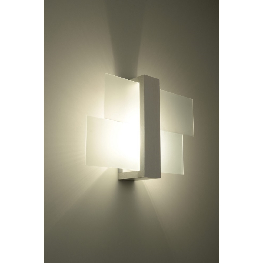Wandleuchte FENIKS 1 1xE27/60W/230V Birke/Buche/weiß