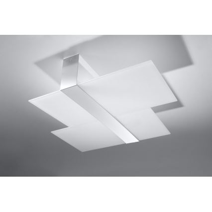 Deckenleuchte MASSIMO 2xE27/60W/230V weiß/glänzendes Chrom