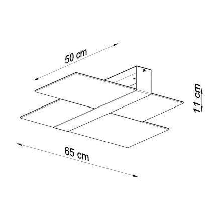 Deckenleuchte MASSIMO 2xE27/60W/230V weiß/glänzendes Chrom
