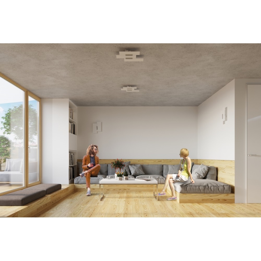 Wandleuchte FABIANO 2xE27/60W/230V weiß/glänzendes Chrom