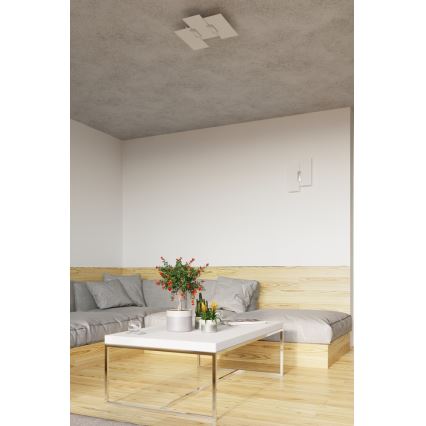 Wandleuchte FABIANO 2xE27/60W/230V weiß/glänzendes Chrom