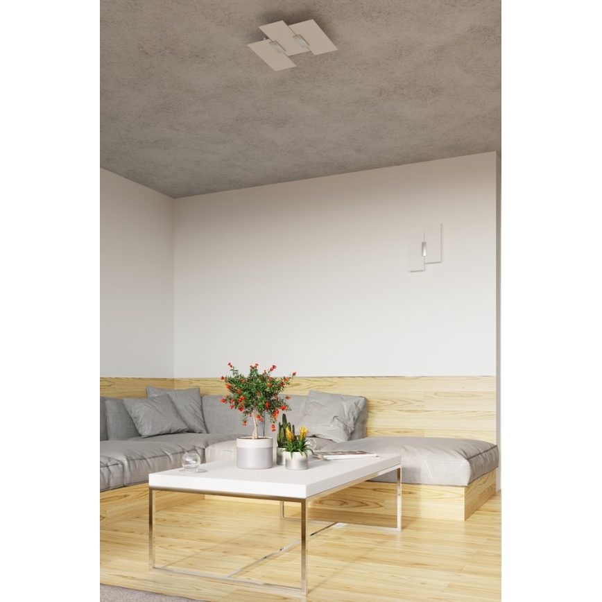 Wandleuchte FABIANO 2xE27/60W/230V weiß/glänzendes Chrom