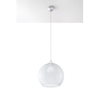 Pendelleuchte BALL mit Kabel 1xE27/15W/230V Ø 30 cm klar