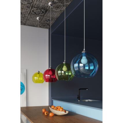 Pendelleuchte BALL 1xE27/15W/230V Ø 30 cm weiß