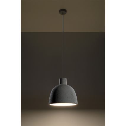 Deckenleuchte an Kabel DAMASO 1xE27/60W/230V Beton