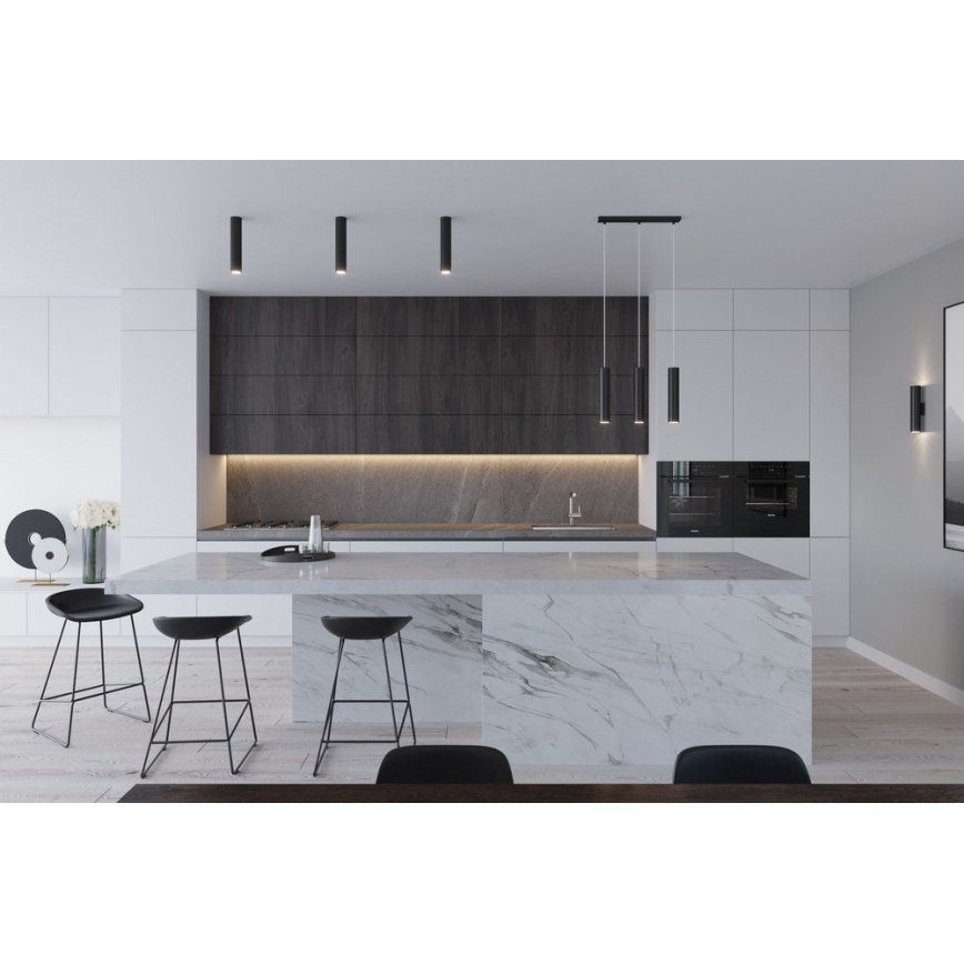 Sollux SL.0327 - Hängeleuchte LAGOS 1 1xGU10/40W/230V schwarz
